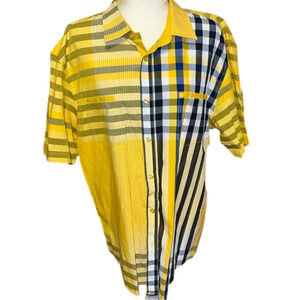 Veno Clothing Cotton Striped Button Shirt 2XL